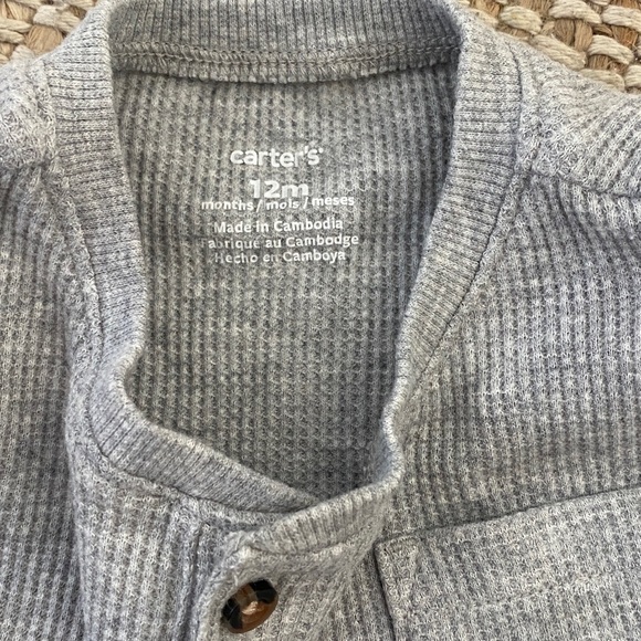 Carter's Gray Ribbed Set - Picture 3 of 5